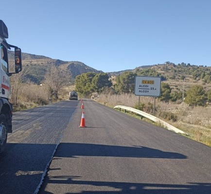 La renovación estructural del firme de la CV-800 en Xixona da inicio con una inversión de 1,26 millones