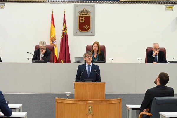 Marín explicará en la Asamblea el impacto de la financiación singular de Cataluña para la Región