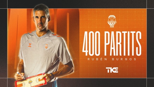 Rubén Burgos, primer entrenador del Valencia Basket en llegar a 400 partidos