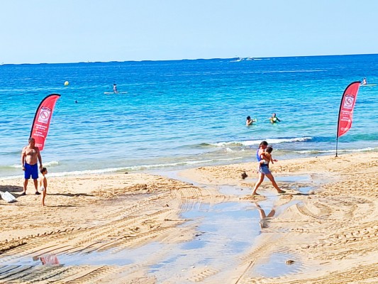 Calp prohíbe el baño en un tramo de la playa del Arenal-Bol por la rotura de un colector
