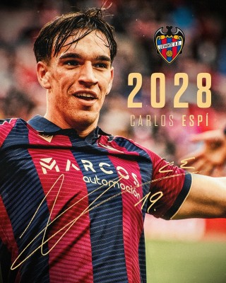 Carlos Espí renueva con el Levante hasta 2028