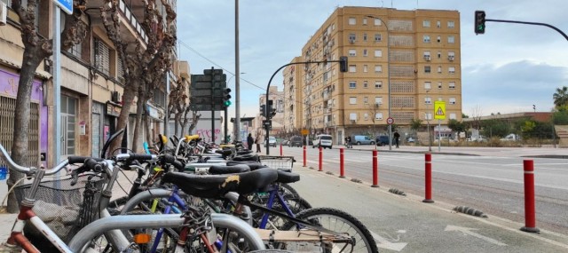 El PSOE exige al Gobierno que recule en su plan de eliminar el carril bici de la Carretera de Alcantarilla