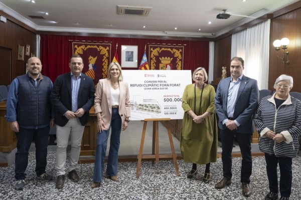 La Diputación aporta 400.000 euros al plan de regeneración urbana de Vinaròs para un refugio climático en Fora Forat