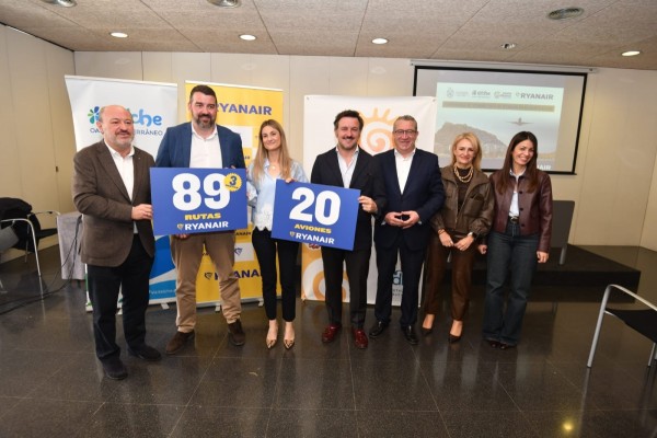 Ryanair amplía a 20 aviones en el Miguel Hernández, 3 nuevas rutas y advierte de la subida de tasas de Aena