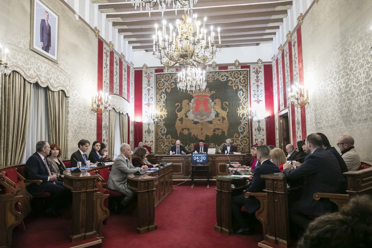 Los ediles de Alicante, en un momento del pleno.