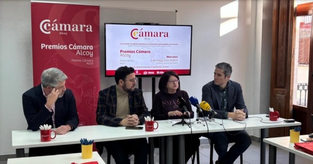 Premios Cámara Alcoy: Jorge Vaquer, Cándido Miró, Restaurant Sant Francesc 52, Librería Llorens y Jover Valls