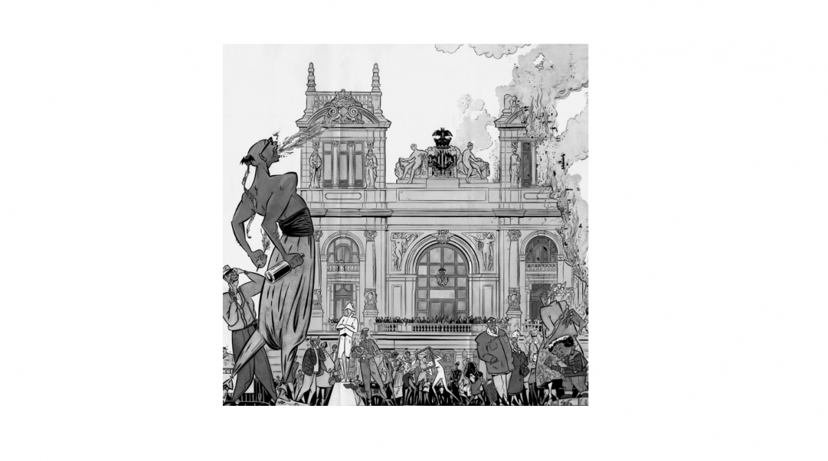 Boceto de Com si el foc fora un espill