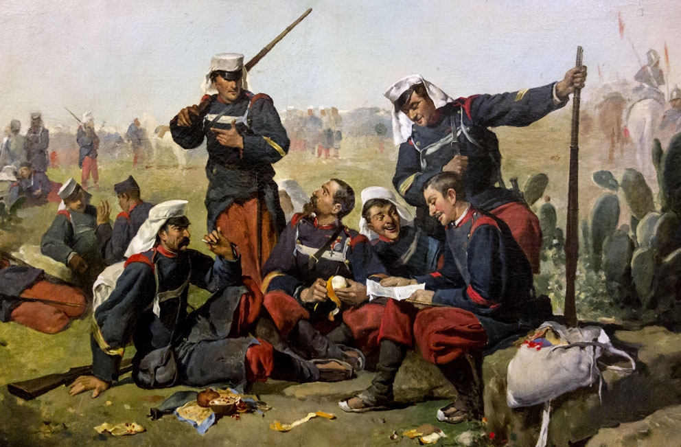 Jose? Benlliure, El descanso en la marcha, 1876, Museo del Prado - Jose? Benlliure, El descanso en la marcha, 1876, Museo del Prado