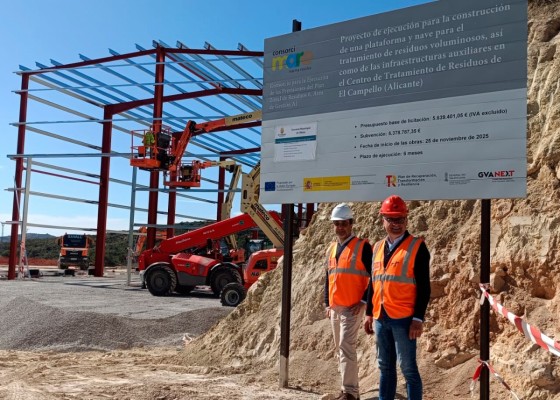 Las obras de la planta de tratamiento de voluminosos del Consorci Mare finalizarán en mayo