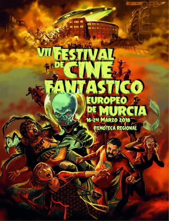 Los fantásticos carteles del 'Sombra' ilustran 15 años del festival murciano en el Café Ficciones