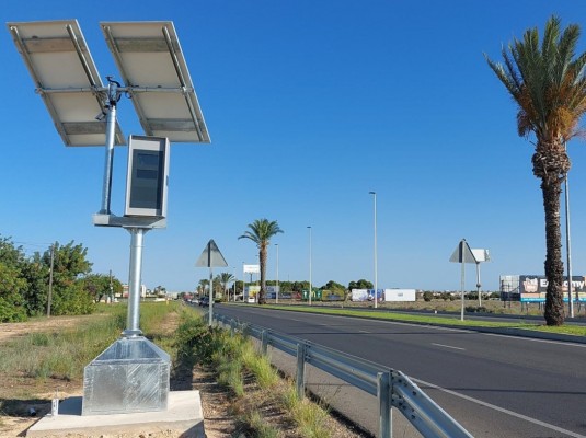 La DGT instala un nuevo radar en la carretera RM-620 de la Región de Murcia