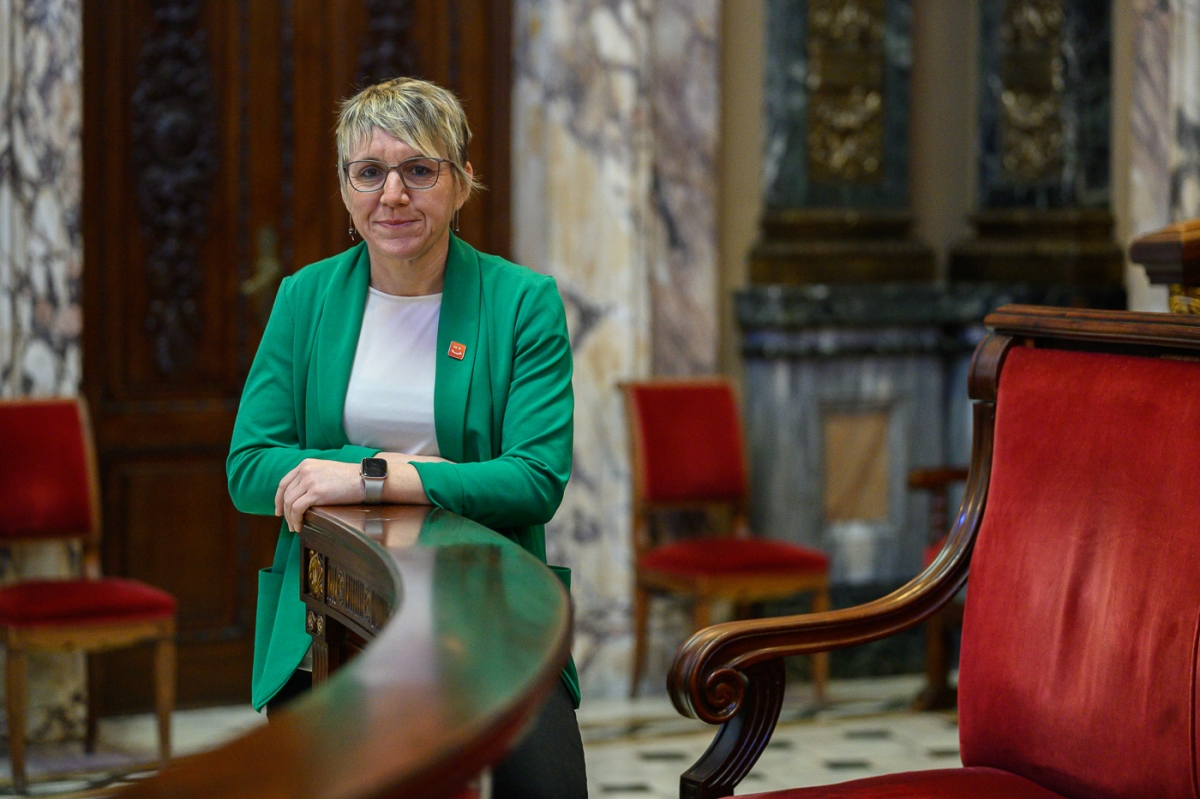 La portavoz de Compromís per València, Papi Robles.