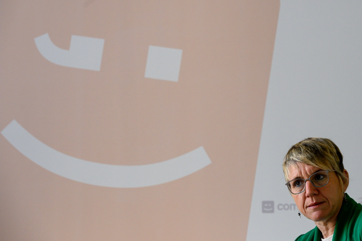 La dirigente de Comrpomís,Papi Robles 