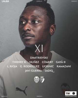 El once del Valencia CF para jugar ante Osasuna