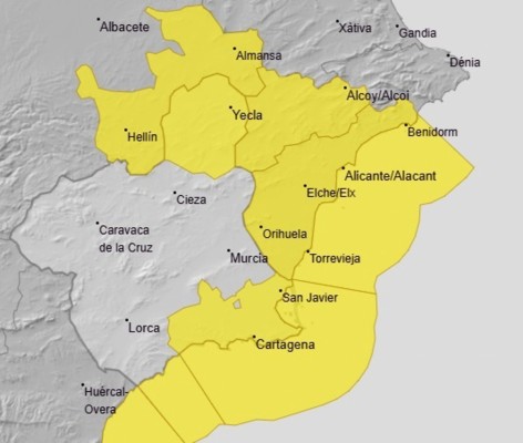 Alerta amarilla este martes en el norte y litoral de la Región por vientos de hasta 70km/h