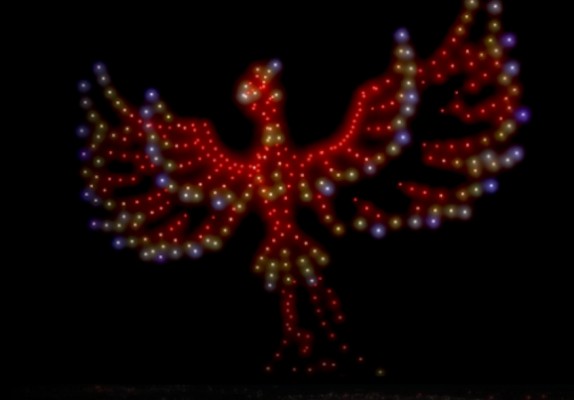El Roig Arena programa un espectáculo gratuito con 350 drones para celebrar las Fallas