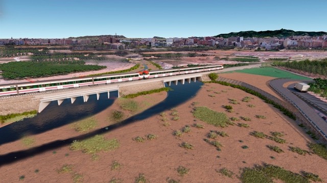 Transportes destina 13,1 millones a reforzar la línea ferroviaria Madrid-València frente a inundaciones en Benifaió