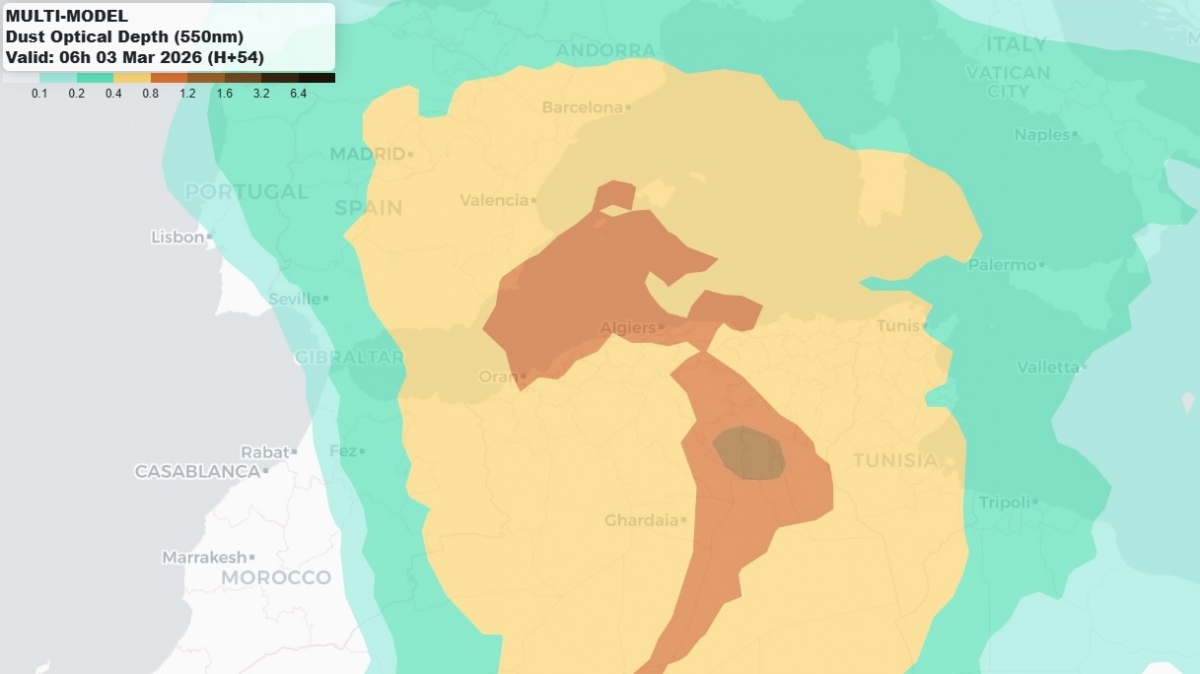 Advierten de la entrada de una masa de polvo sahariano en la Región de Murcia: estas son las medidas de precaución