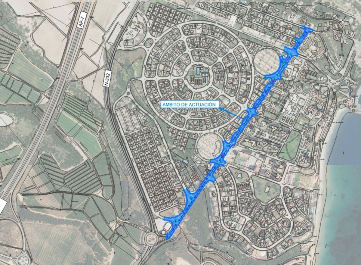 Orihuela acabará con las roturas de la red de agua potable en la avenida Miguel de Cervantes con una inversión de 300.000 euros