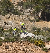 La Diputación ultima las obras de estabilización de la Ladera de la Loma de San Cristóbal en Alpuente