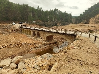 La Generalitat multiplica por cinco la longitud del nuevo puente de Charco Negro en Sinarcas por posibles riadas