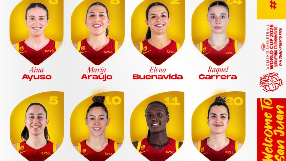 Araújo, Buenavida, Carrera y Fam estarán con España en el Pre Mundial