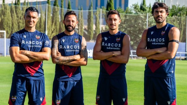 Iborra, Pablo Martínez, Morales y Andrés Fernández, capitanes del Levante