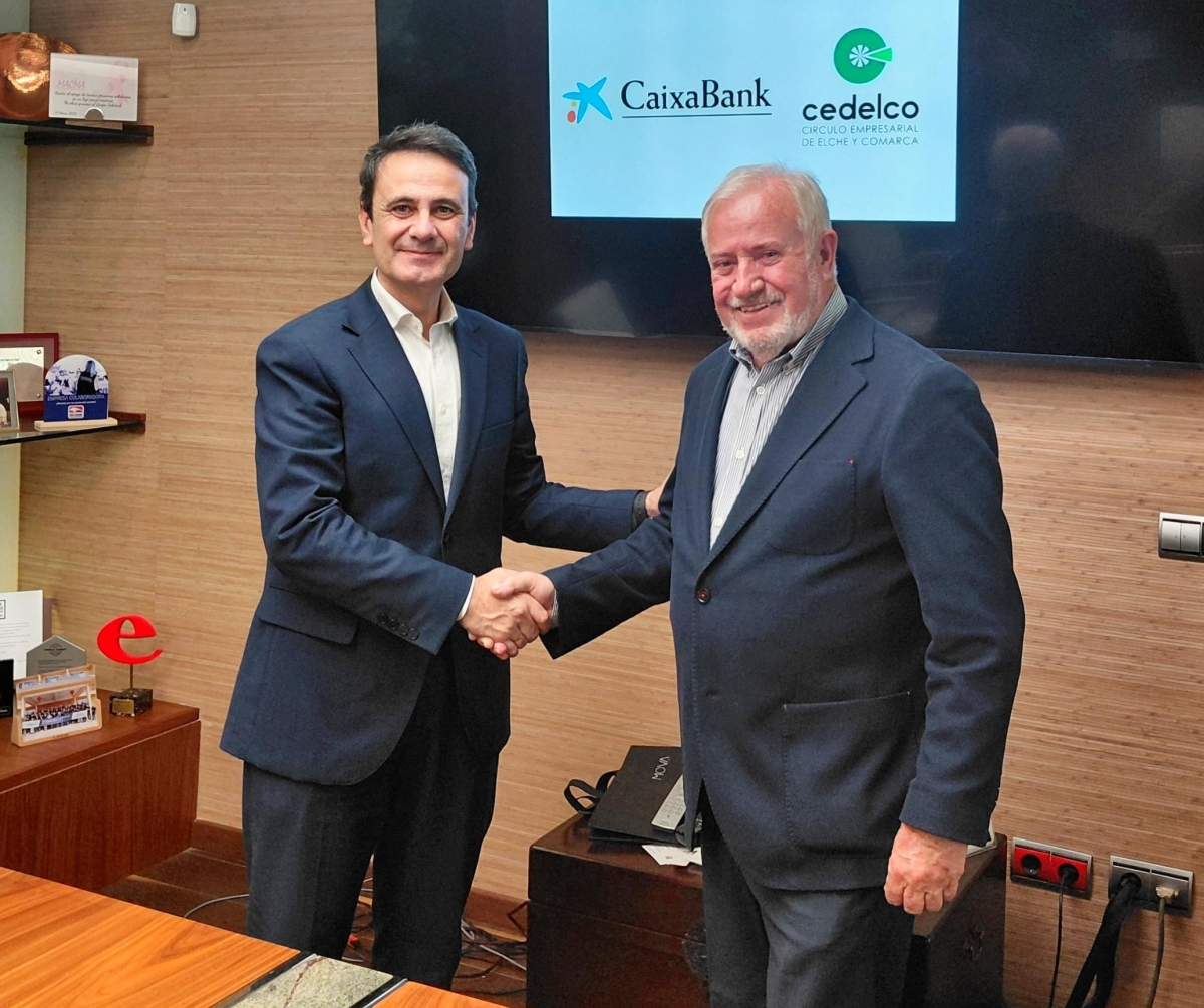 CaixaBank y Cedelco renuevan su convenio para intensificar el apoyo al tejido económico y social de Elche y comarca