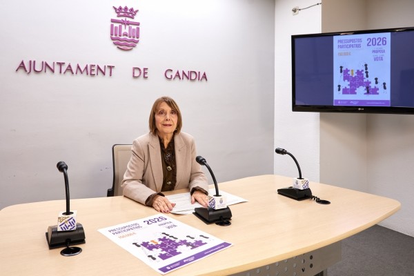 Els Pressupostos Participatius 2026 de Gandia reben 180 propostes