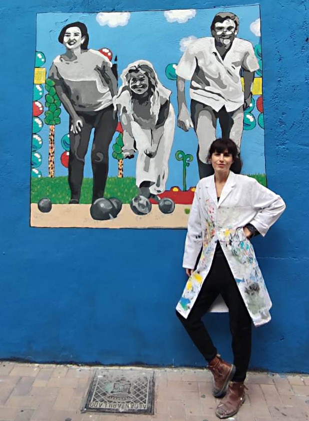 Nombres de mujer en el arte urbano de la Región: Abanilla muestra el trabajo de 20 artistas, entre ellas la actriz Miriam Garlo