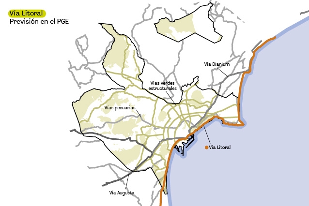 El PP de Alicante 'rescata' el proyecto del corredor litoral de 21 km en el Plan General