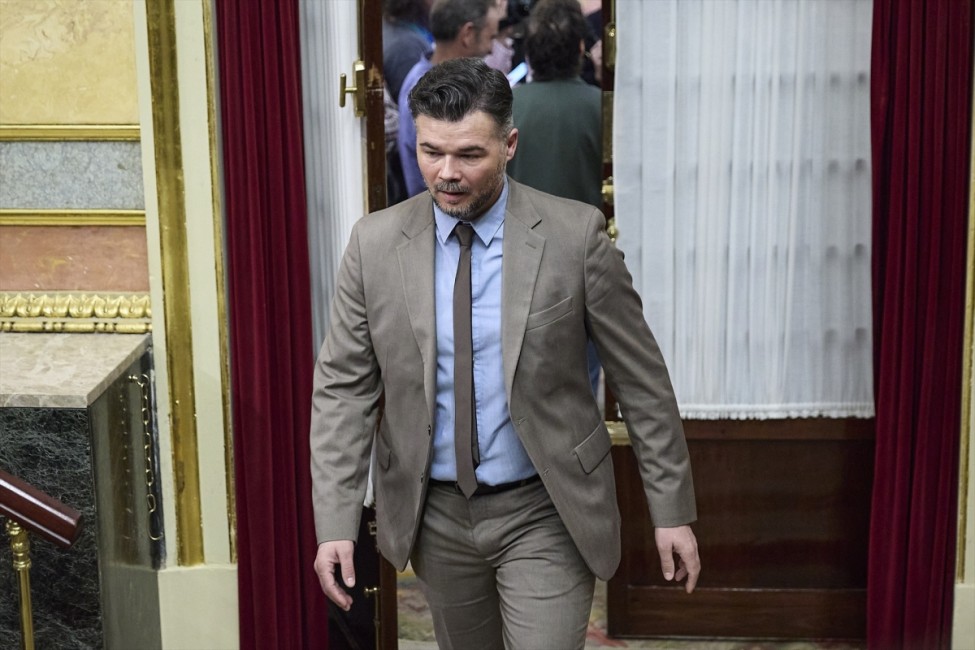 El portavoz de ERC en el Congreso, Gabriel Rufián. - Foto: JESÚS HELLÍN/EP