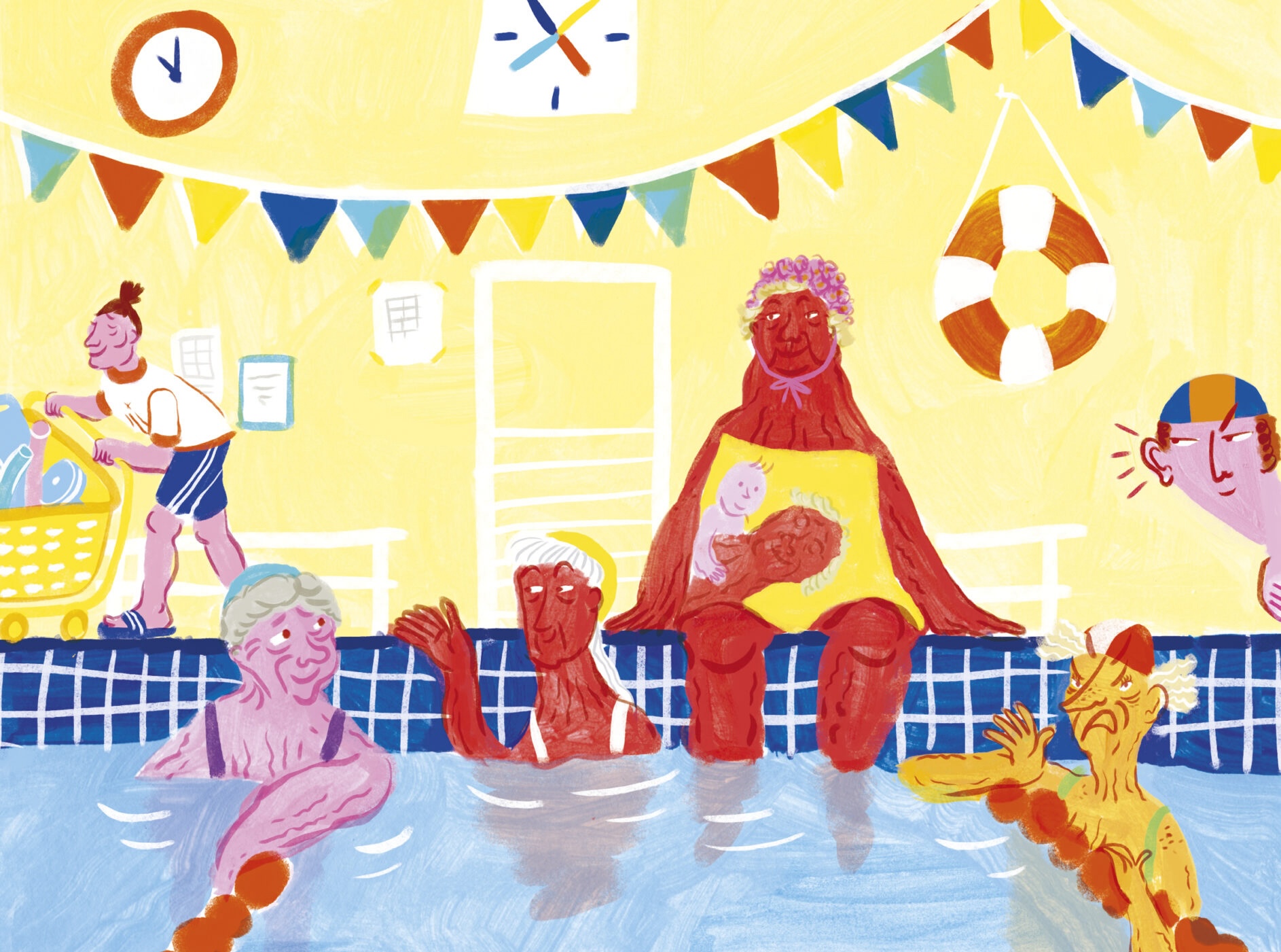 'Aguagim': la vida sigue en la piscina municipal