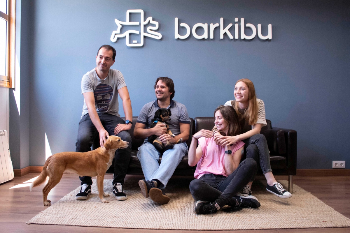 El equipo de Barkibu, compañía gallega que vende salud para las mascotas. 