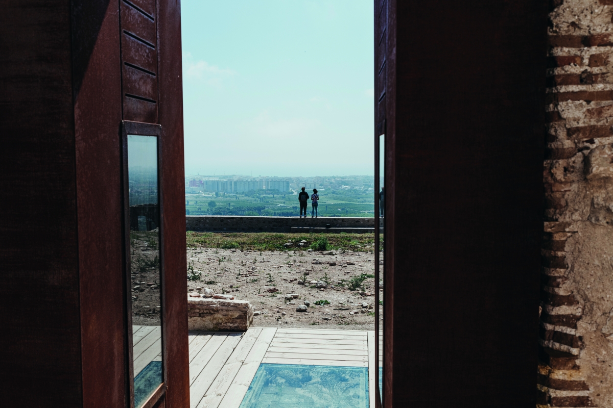 Vistas de Gandia desde el castillo de Bairén.