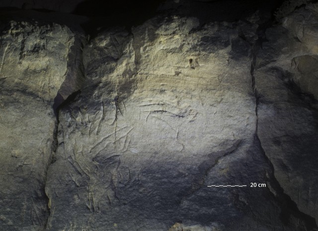 El IVCR+i documenta el arte rupestre hallado en el yacimiento de la Cueva Negra de Ayora 