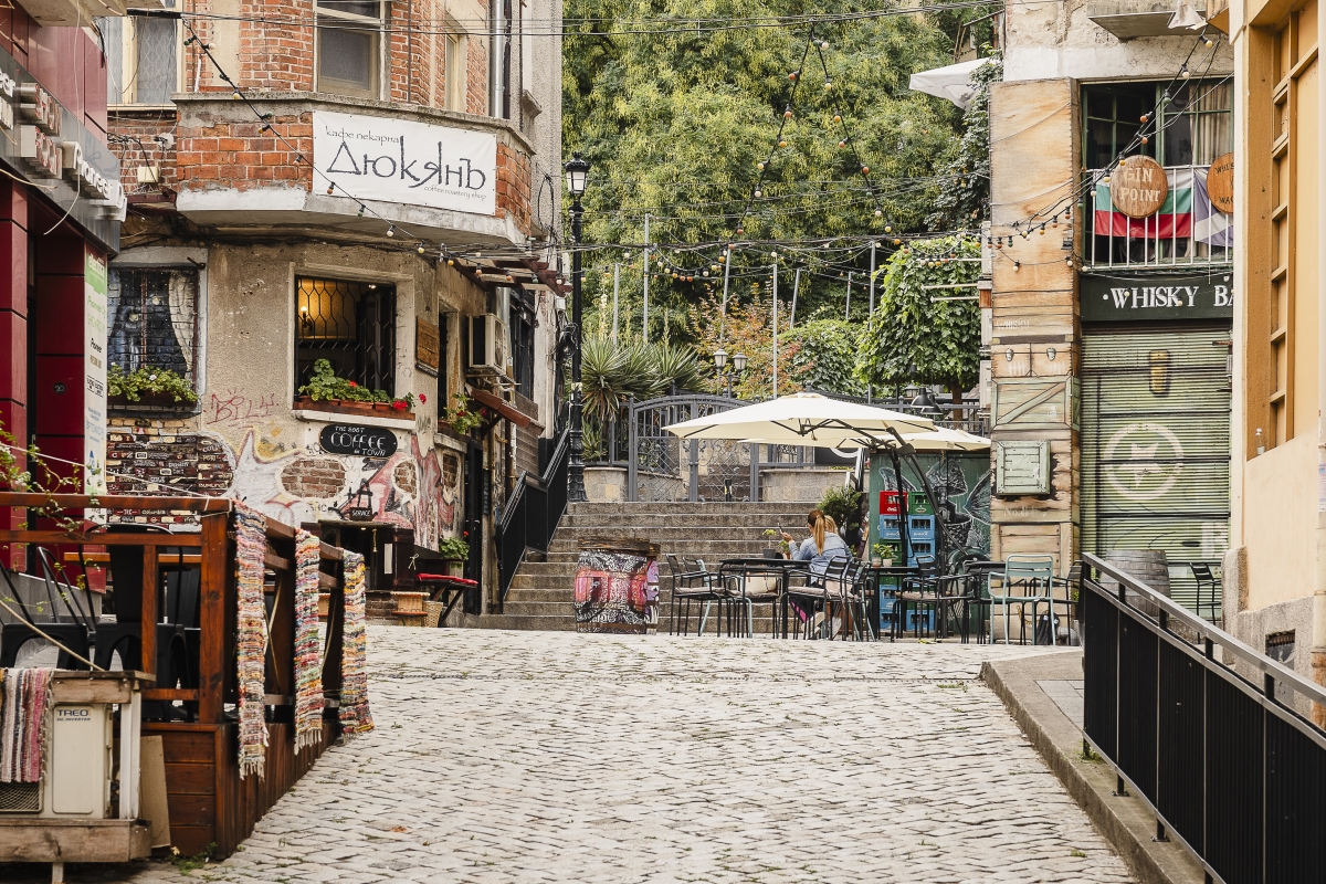 Terrazas en el barrio Kapana 