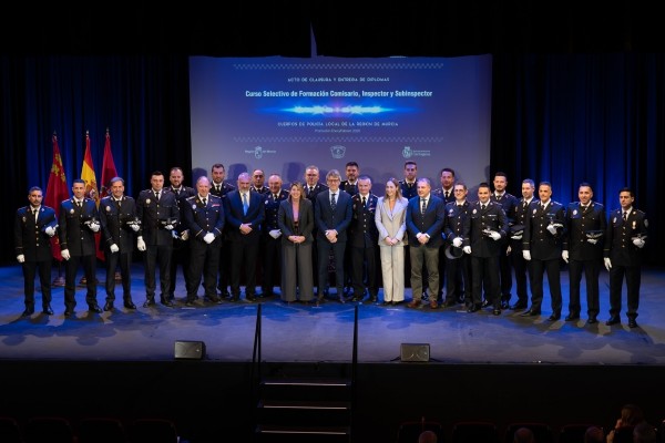 La ESPAC de Cartagena gradúa a comisarios, inspectores y subinspectores de Policía Local de toda la Región