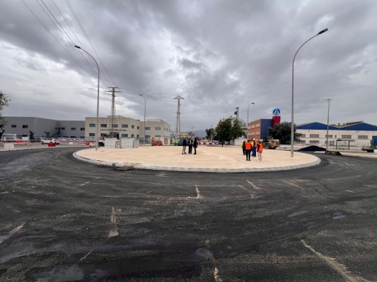 Cuenta atrás para la inauguración de la esperada rotonda del Polígono Industrial Oeste