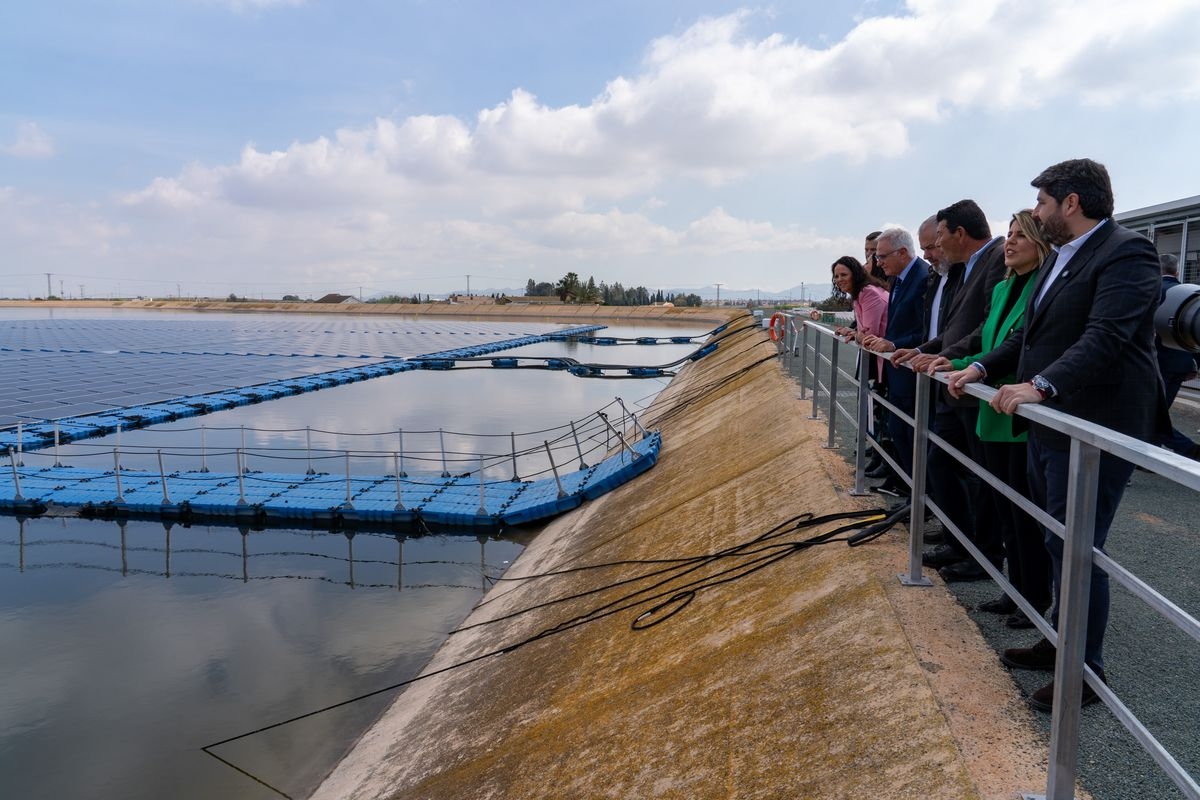 La Comunidad de Regantes del Campo de Cartagena estrena la mayor cubierta solar flotante para riego en España