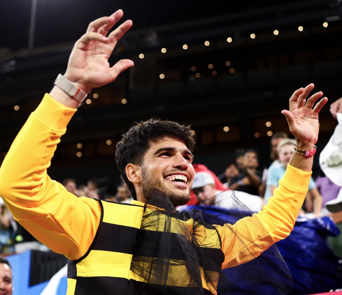 Alcaraz alcanza su partido 200 en pista dura con un 79% de triunfos, cerca de Djokovic, Federer y Sinner