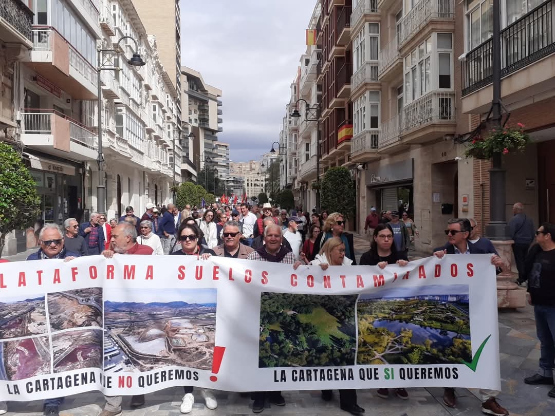 Manifestación en Cartagena este sábado para exigir la descontaminación de suelos con residuos mineros