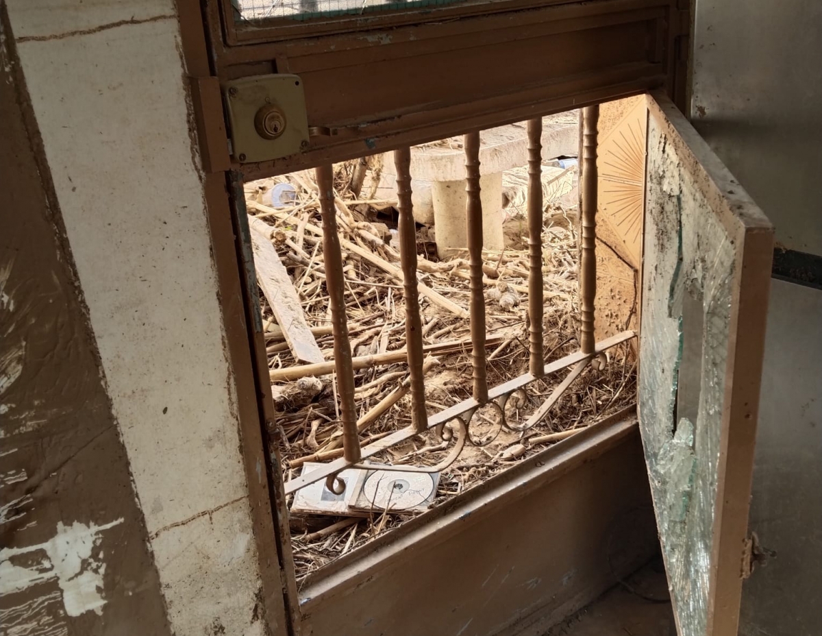 La devastación en las viviendas afectadas fue total. - La devastación en las viviendas afectadas fue total.