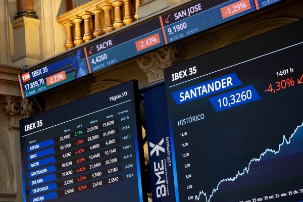 La banca española sufre en Bolsa con la guerra (-8,65%), pero pierde un tercio menos que el sector en Europa