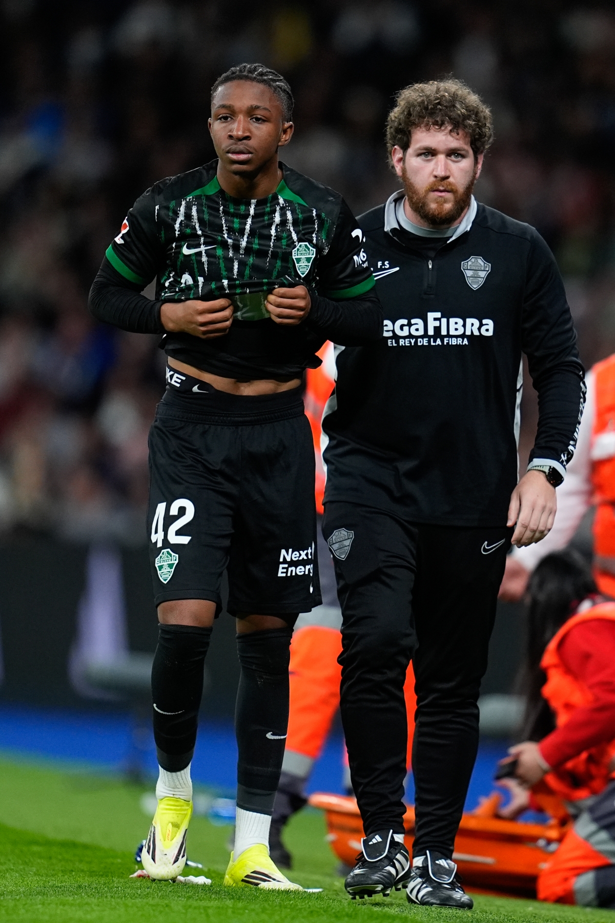 Sangaré fue sustituido en la priemera parte al sufrir una conmoción