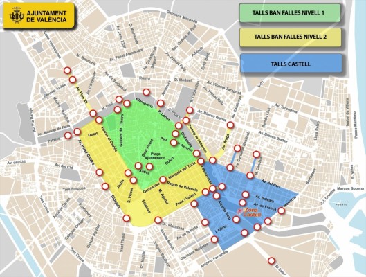 València cierra desde este lunes el centro urbano al paso de vehículos privados