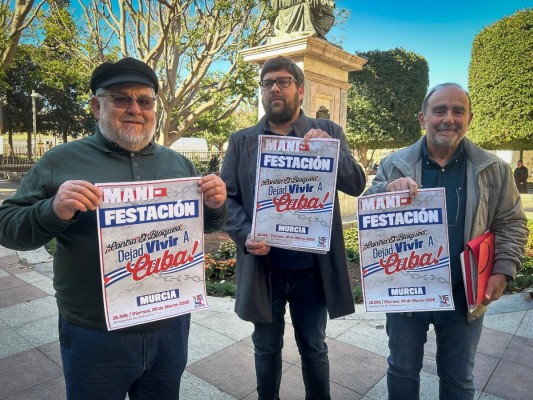 Convocan en Murcia una manifestación contra el bloqueo de EEUU a los cubanos: 
