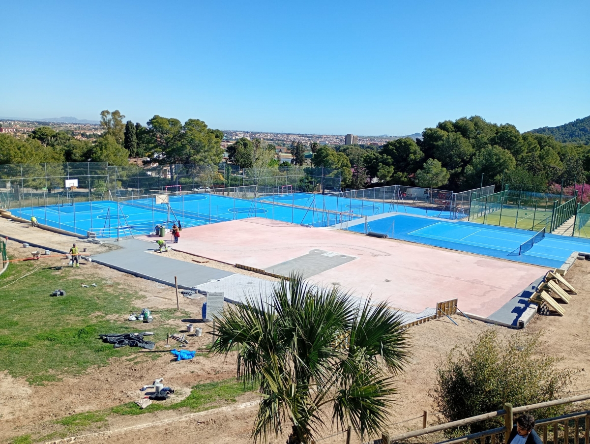 El parque de Tentegorra acelera para abrir las pistas deportivas en breve tras una inversión estatal de 2,5 millones