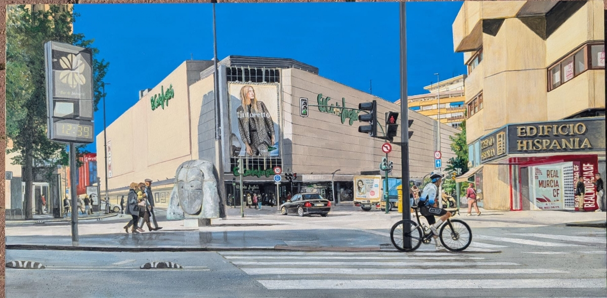 La ciudad que descubren los pinceles de Javier Lérida: expone en LaLuz su crónica pictórica de Murcia 