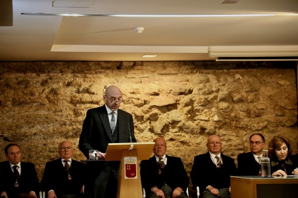 Lidó Rico, en la Real Academia de Bellas Artes de Santa María de la Arrixaca: 